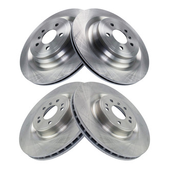 TRQ® - Front and Rear Disc Brake Rotors