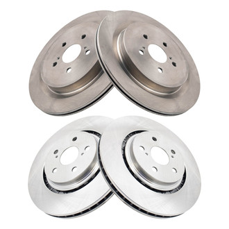 TRQ® - Front and Rear Disc Brake Rotors