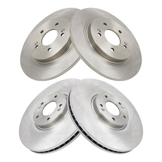 TRQ® - Front and Rear Disc Brake Rotors