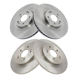 TRQ® - Front and Rear Disc Brake Rotors