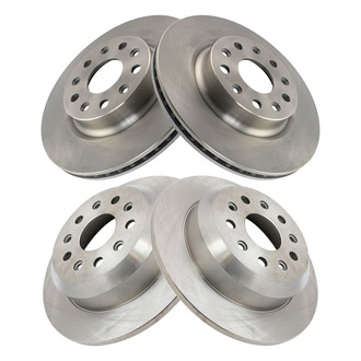 TRQ® - Front and Rear Disc Brake Rotors