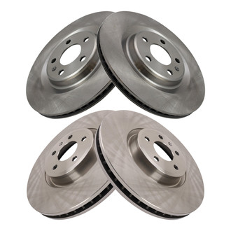 TRQ® - Front and Rear Disc Brake Rotors
