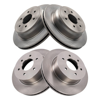 TRQ® - Front and Rear Disc Brake Rotors