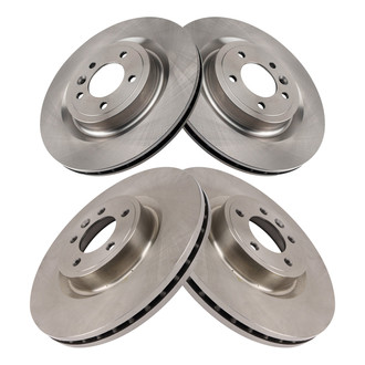 TRQ® - Front and Rear Disc Brake Rotors