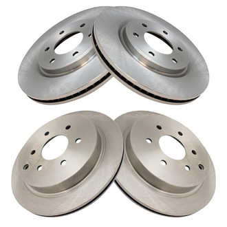 TRQ® - Front and Rear Disc Brake Rotors