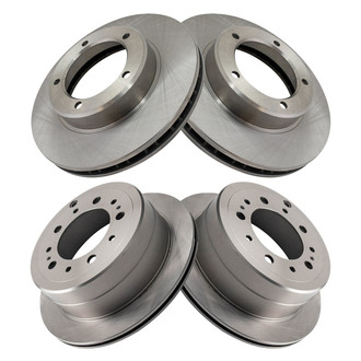 TRQ® - Front and Rear Disc Brake Rotors
