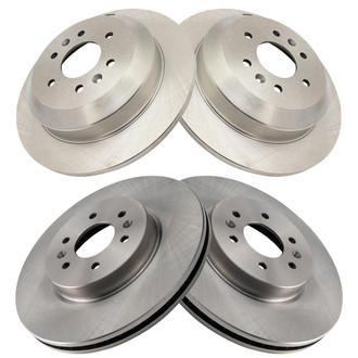 TRQ® - Front and Rear Disc Brake Rotors