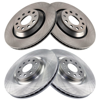 TRQ® - Front and Rear Disc Brake Rotors