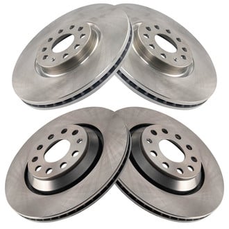 TRQ® - Front and Rear Disc Brake Rotors