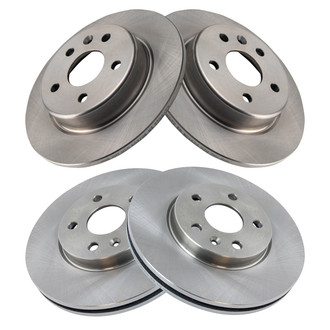 TRQ® - Front and Rear Disc Brake Rotors
