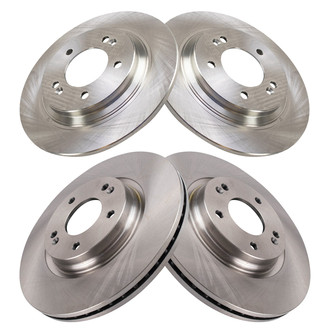 TRQ® - Front and Rear Disc Brake Rotors