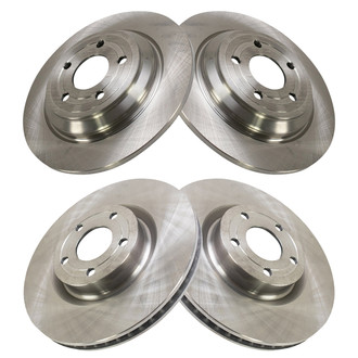 TRQ® - Front and Rear Disc Brake Rotors