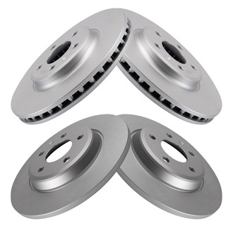 TRQ® - Front and Rear Disc Brake Rotors