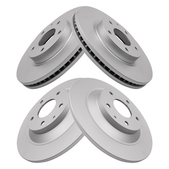 TRQ® - Front and Rear Disc Brake Rotors