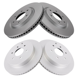 TRQ® - Front and Rear Disc Brake Rotors