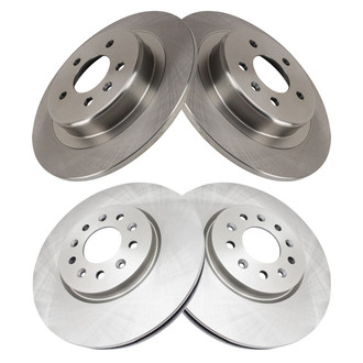 TRQ® - Front and Rear Disc Brake Rotors