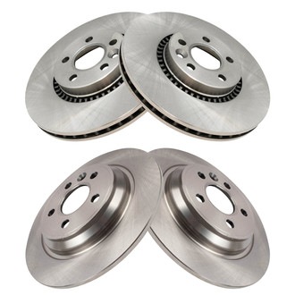 TRQ® - Front and Rear Disc Brake Rotors