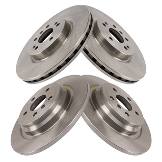 TRQ® - Front and Rear Disc Brake Rotors