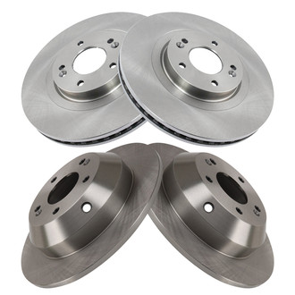 TRQ® - Front and Rear Disc Brake Rotors