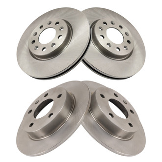 TRQ® - Front and Rear Disc Brake Rotors