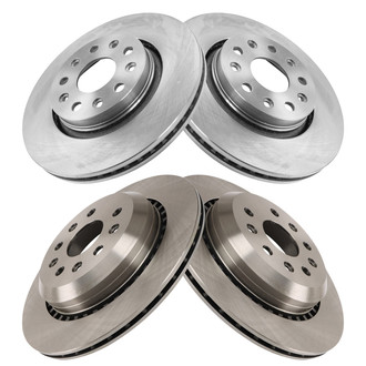 TRQ® - Front and Rear Disc Brake Rotors