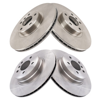 TRQ® - Front and Rear Disc Brake Rotors