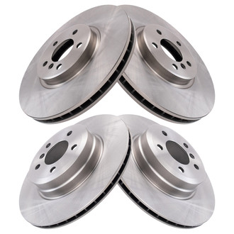 TRQ® - Front and Rear Disc Brake Rotors