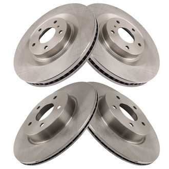 TRQ® - Front and Rear Disc Brake Rotors