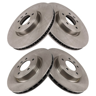 TRQ® - Front and Rear Disc Brake Rotors