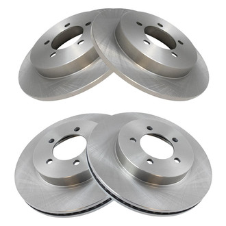 TRQ® - Plain Disc Brake Rotors