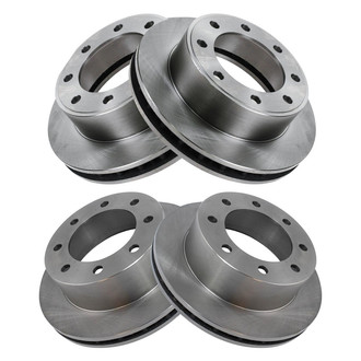 TRQ® - Plain Vented Front and Rear Disc Brake Rotors