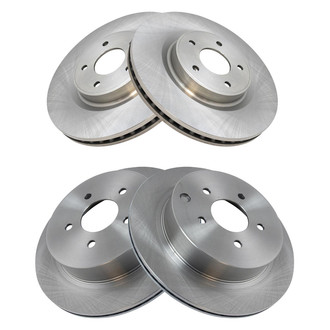 TRQ® - Plain Vented Disc Brake Rotors