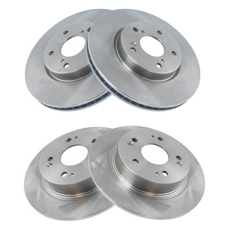 TRQ® - Plain Vented Front Disc Brake Rotors