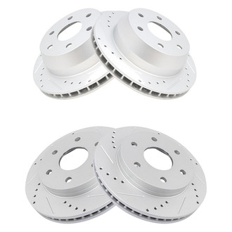 TRQ® - Performance Cross Drilled and Slotted Disc Brake Rotors