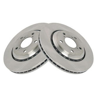 TRQ® - Plain Vented Front Disc Brake Rotors
