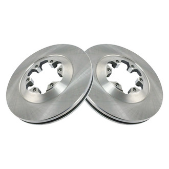 TRQ® - Plain Vented Front Disc Brake Rotors
