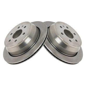 TRQ® - Plain Vented Rear Disc Brake Rotors