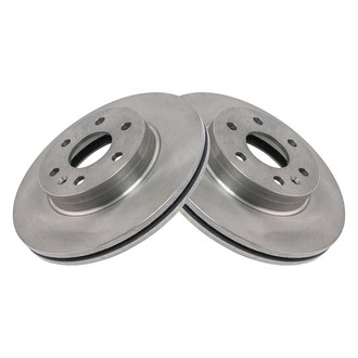 TRQ® - Plain Vented Front Disc Brake Rotors