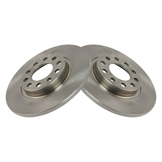 TRQ® - Plain Solid Rear Disc Brake Rotors