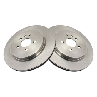 TRQ® - Plain Vented Rear Disc Brake Rotors