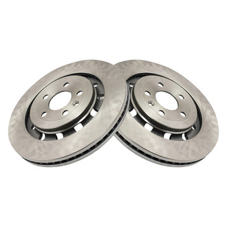 TRQ® - Plain Vented Front Disc Brake Rotors