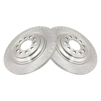 TRQ® - Plain Solid Rear Disc Brake Rotors
