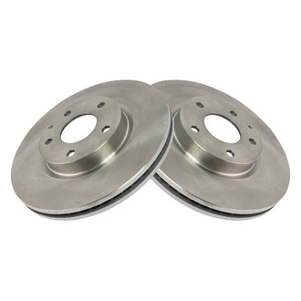 TRQ® - Plain Vented Front Disc Brake Rotors