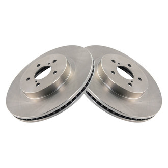 TRQ® - Plain Vented Front Disc Brake Rotors