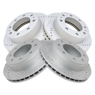 TRQ® - Performance Cross Drilled and Slotted Disc Brake Rotors