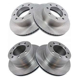 TRQ® - Plain Vented Rear Disc Brake Rotors