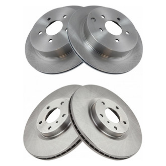 TRQ® - Plain Disc Brake Rotors
