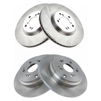 TRQ® - Plain Vented Front Disc Brake Rotors