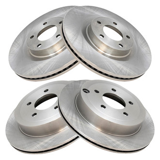 TRQ® - Plain Disc Brake Rotors
