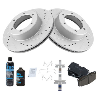 TRQ® - Performance Ceramic Front Brake Kit